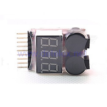 XK-X500 Aircam quadcopter spare parts Lipo battery voltage tester low voltage buzzer alarm (1-8s)